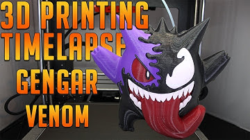 3D printed timelapse | Gengar X venom | Prusa i3 mk3s + mmu2s