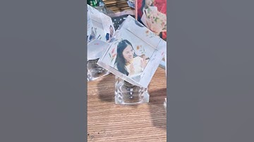 Pha lê lập phương in ảnh #quatang #phaleinanh