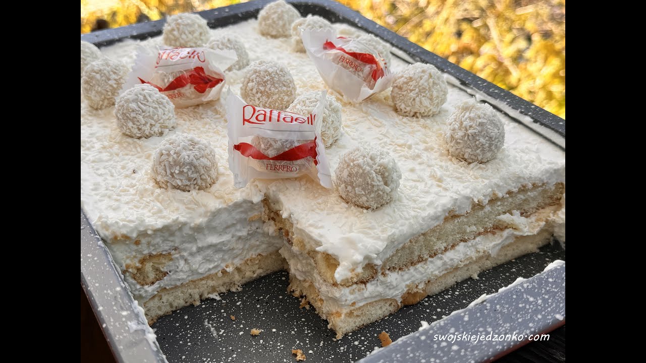 Rafaello tiramisu -prosty deser kokosowy bez pieczenia #deser #dokawy