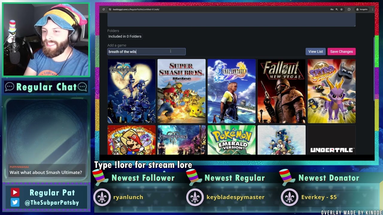 Talking About My Top 50 Games - Regular Pat Stream