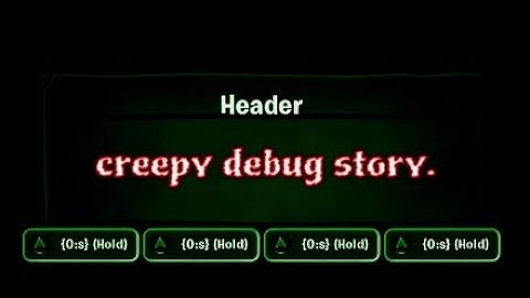Debug Screen: A Plants vs. Zombies Battle for Neighborville Creepypasta
