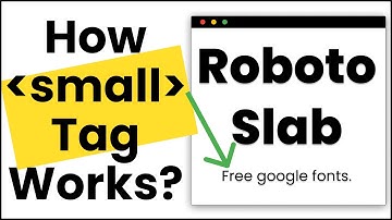 Learn How The Small Tag in HTML Works  With Real-world coding exercise.