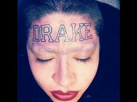 Girl Gets Drake Tattoo on Her Forehead Commentary