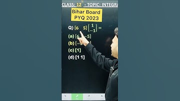 1 Marks Question Bihar Board PYQ 2023 Matrix And DETERMINANTS Class 12 Board Exam 2025 NCERT #bihar