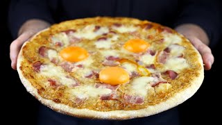 Шикарная ПИЦЦА КАРБОНАРА авторский РЕЦЕПТ How to Make Carbonara Pizza