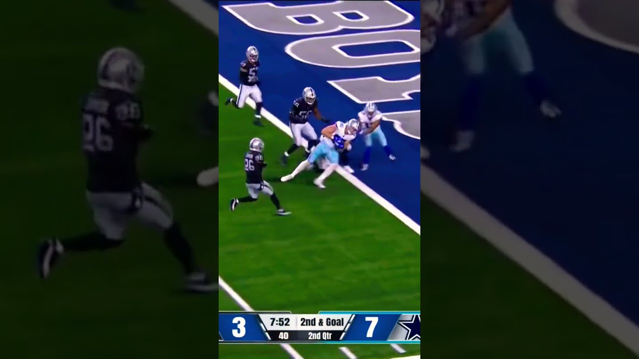 2nd RD rookie Luke Schoonmaker finds the space for a TD 