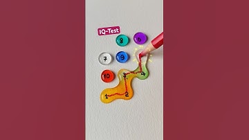 Nối các giọt nước từ 1 đến 10 #iqtest #quiz #games #shorts