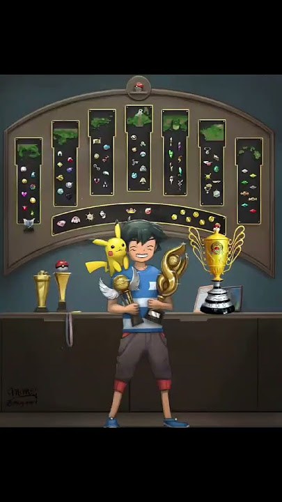 🎖 ASH KETCHUM ALL GYM BADGES 🏆 #anime #pokemon  #ashketchum #gym #badges