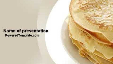 Pancakes PowerPoint Template by PoweredTemplate.com