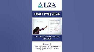 UPSC CSAT 2024: PYQ That Can Change Your Score! in Prelims 2026 #csat #pyq