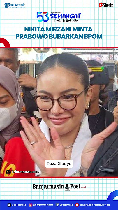 Nikita Mirzani Meminta Presiden Prabowo Untuk Bubarkan BPOM