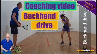 Squash Coaching - Backhand drive