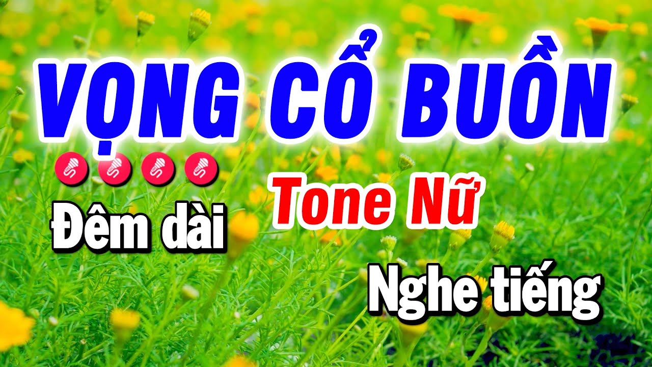 Karaoke Vọng Cổ Buồn - Nhạc Sống Tone Nữ - Beat Bảo Hưng