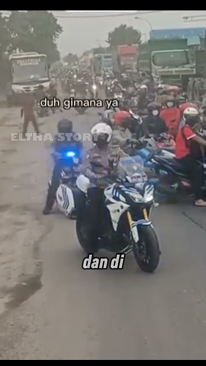 PEMOTOR LAWAN ARUS PANIK SAAT DI DATANGI POLISI, NAMUN ENDINGNYA..... #unik #aneh