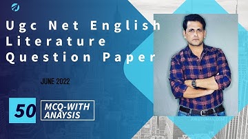 Net English Literature Question Paper July 2018