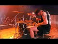 You wear a crown but youre no king live drum cam  blessthefall  the banyan live