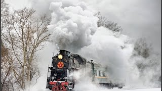 Russian winter on the railway