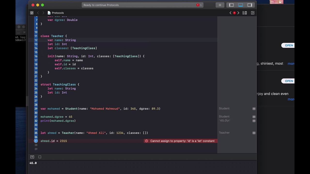 Structs vs Classes in Swift(iPhone programming) - Arabic - YouTube