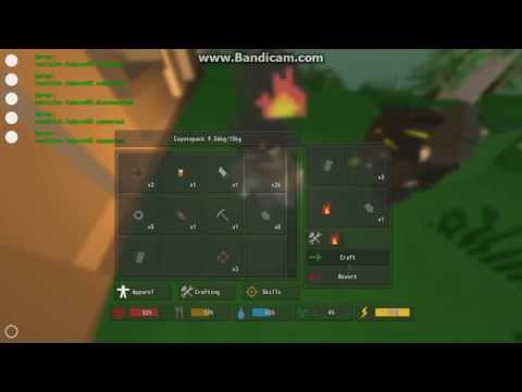 Unturned (Как сделать костёр, дверь, окно и гараж