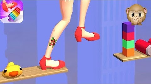 Tippy Toe!! Very satisfying and relaxing ASMR step on game | Gameplay