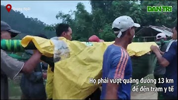 Khiêng người bệnh vượt 13 km đường rừng đi cấp cứu   Báo Dân trí