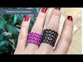 Net ring tutorial | Right Angle Weave | Beaded Ring
