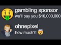 Ohnepixel shocked by how much gambling sponsors pay