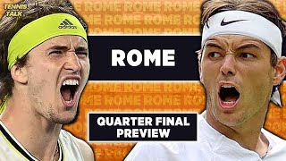 Zverev vs Fritz | Rome Open 2024 QF | Tennis Prediction