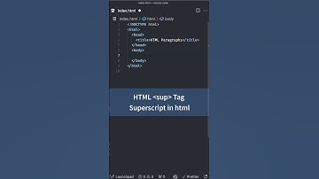 Text Formatting Tags in HTML, sup Tag for Superscript | HTML CSS Tutorial for Beginners #html