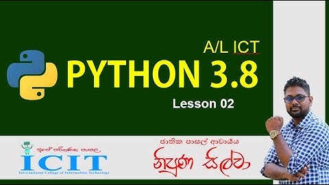Python tutorial 2 -( Sinhala )