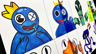 DIBUJO Rainbow Friends ROBLOX AMONG US (Blue, Green, Orange