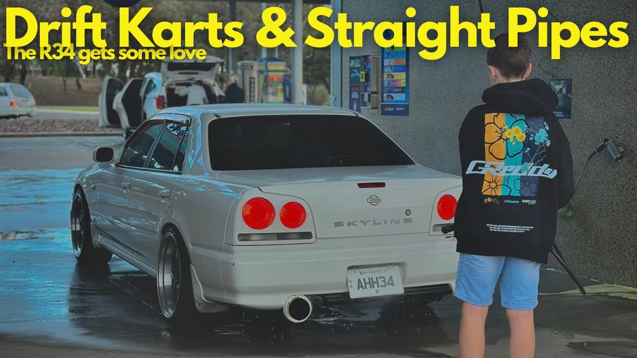 Ollies First Time Drifting! We Take Care Of The Nissan Skyline R34