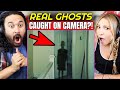 REAL GHOST CAUGHT ON CAMERA?! Top 5 Scary Haunted Houses - REACTION!!