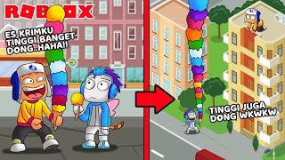 WOW KITA JUAL ES KRIM TERTINGGI DI DUNIA 1.000 METER DI ROBLOX!!!