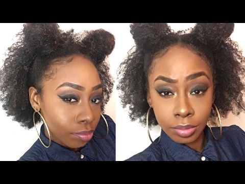 Half Up Half Down Style On Natural Hair Easy Cute Fun Natural Hair Style Iamtravia