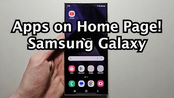 How to Add Apps to Home Page Samsung Galaxy S24 Ultra!