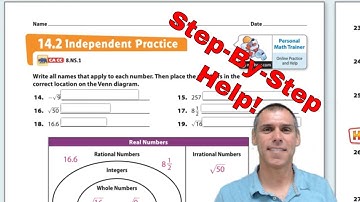 Lesson 14.2 Sets of Real Numbers Independent Practice