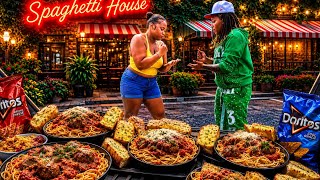 ROCK PAPER SCISSORS FOOD CHALLENGE (SPAGHETTI)🍝