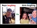 Boys laughing vs girls laughing  girls vs boys memes  hello editz