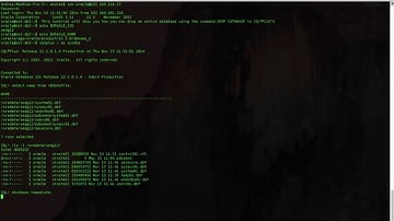 Oracle Drop database