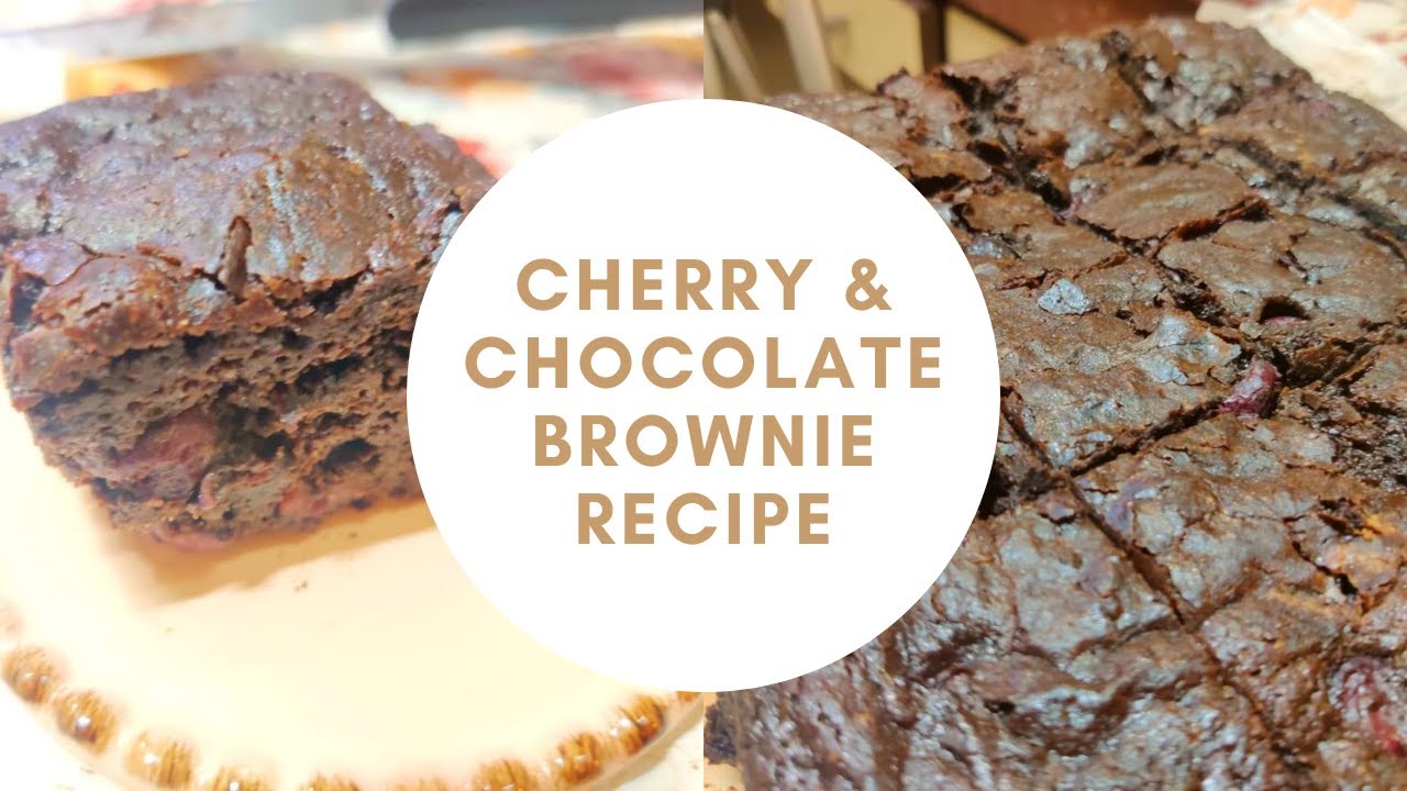CHERRY & CHOCOLATE BROWNIE RECIPE | BEST Fudgy Brownie Recipe | How to make Chocolate Cherry Brownie | Deepali Ohri