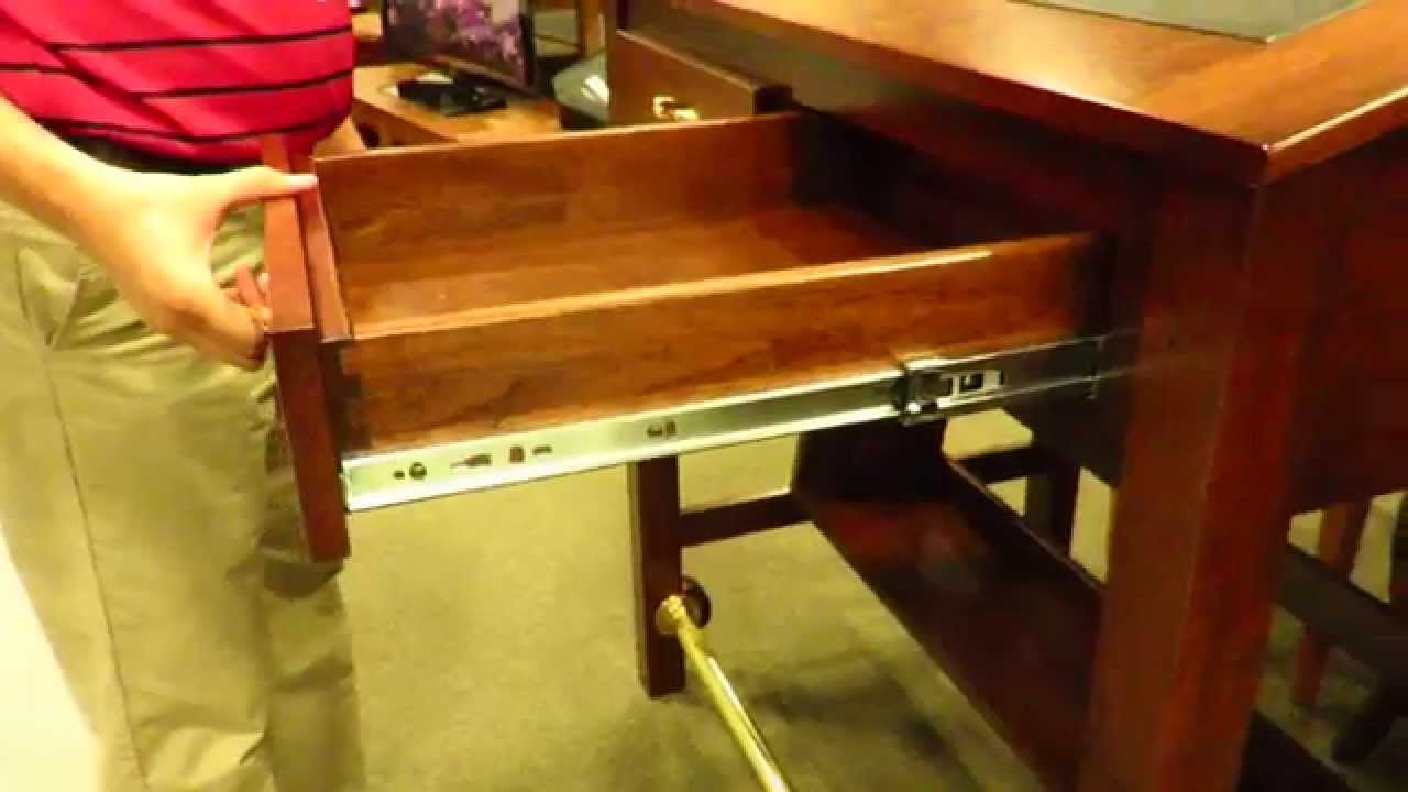 Amish Office Furniture Executive Stand Up Desk Youtube