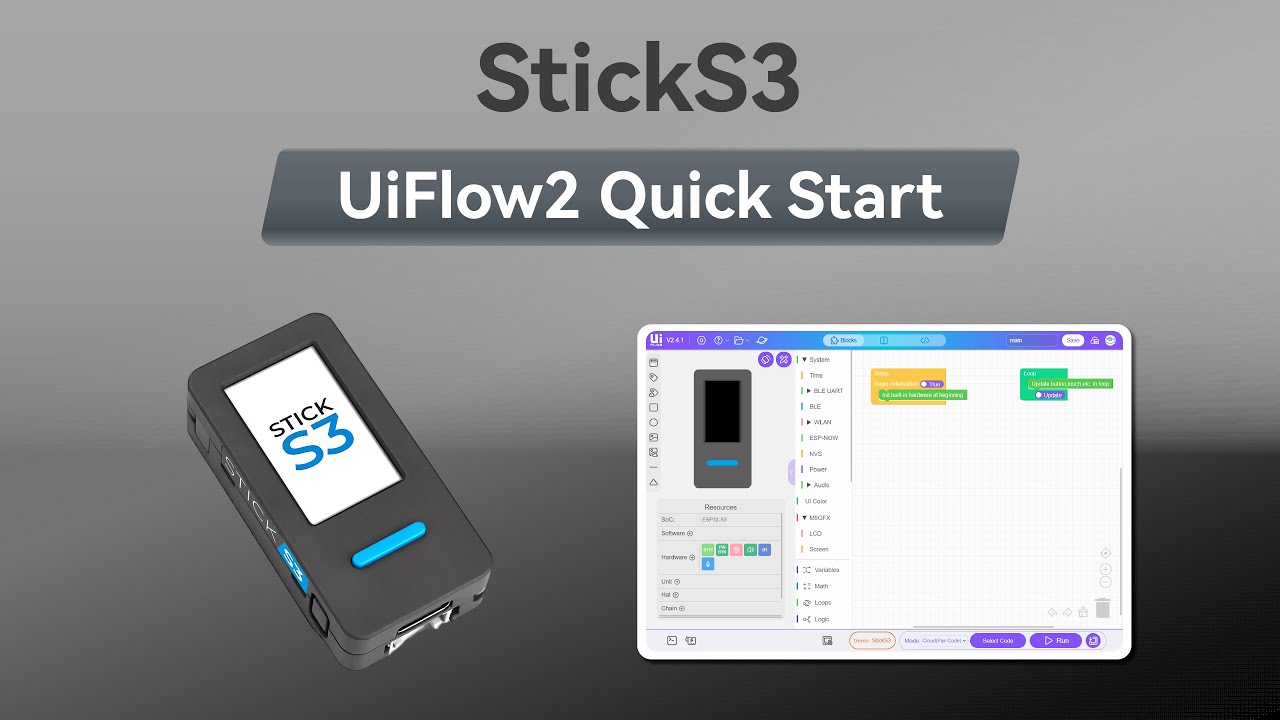 StickS3 | UIFlow 2.0 Device Basic Tutorial - YouTube