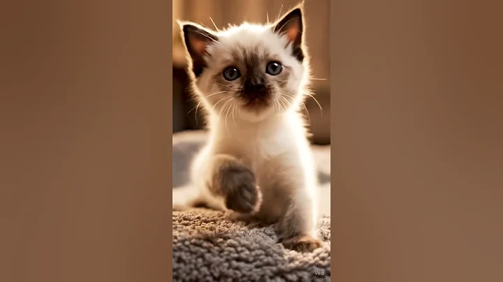 Video 11072761: siamese cat pets kitten, siamese kitten playing