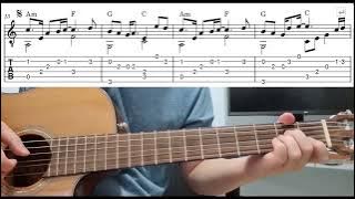 一千个伤心的理由 (張學友)  指彈吉他谱教学 - Easy Fingerstyle Guitar Playthrough Tutorial Lesson With Tabs