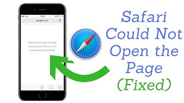 How to fix safari cannot open the page because your iPhone is not connected to the internet 2018