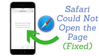 How to fix safari cannot open the page because your iPhone is not connected to the internet 2018 screenshot 1