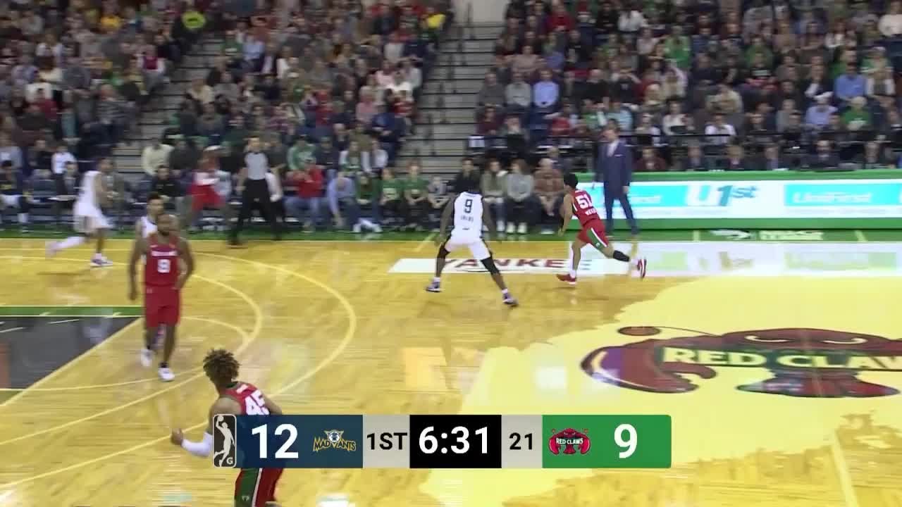 Tacko leads Red Claws past Charge!