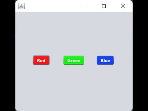 Q31 Java Practical Exam - GUI Background Color Changer - YouTube