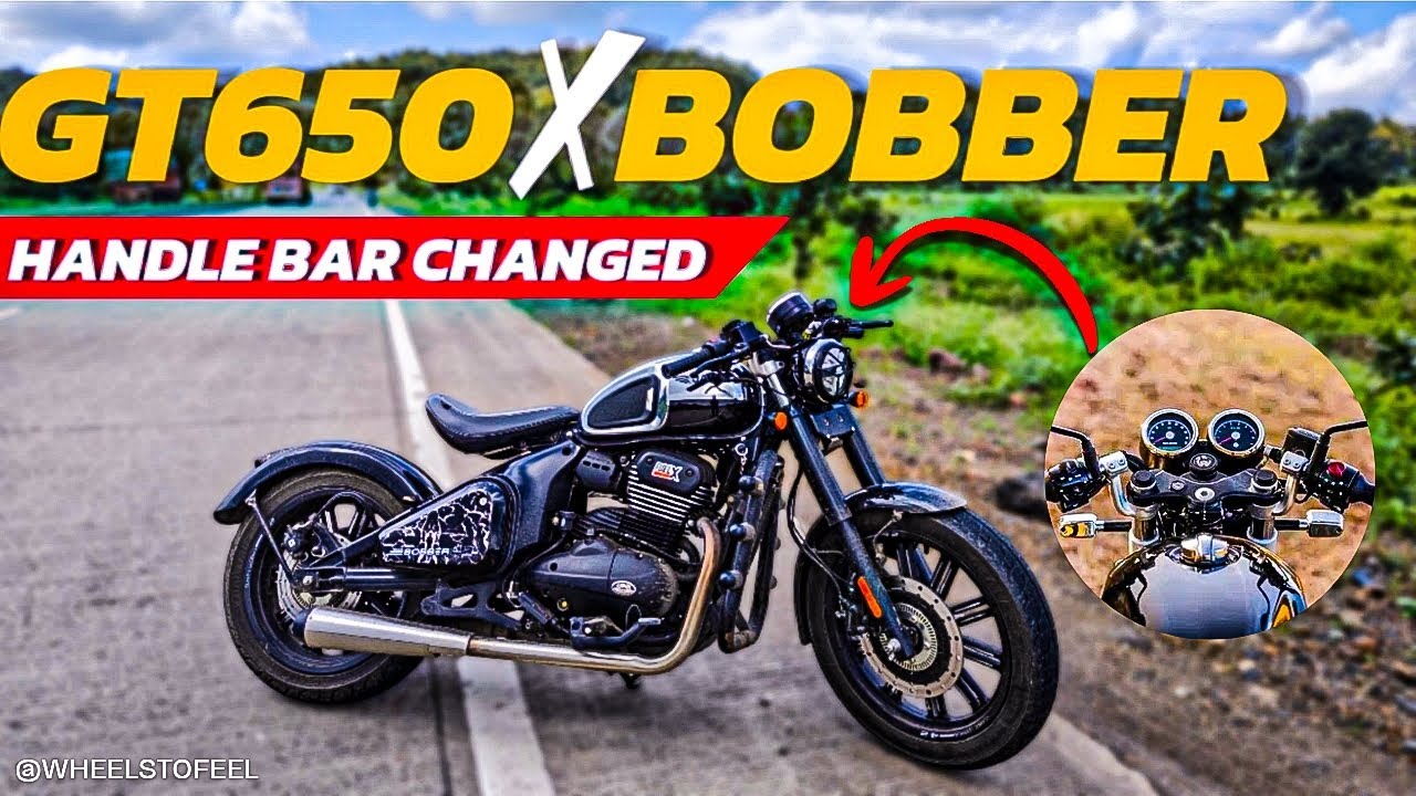 GT650 Clipons In Jawa 42 Bobber⁉️ Turning Bobber Into A Cafe Racer🤔 ...